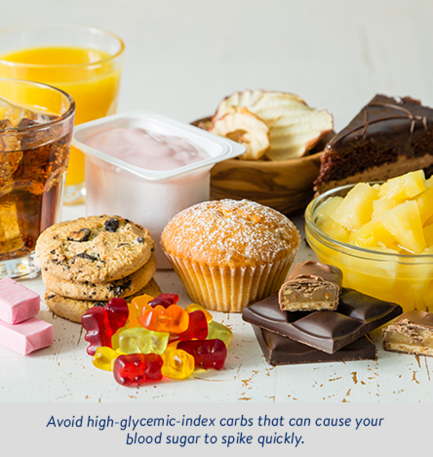 Avoid High Glycemic Index Carbs